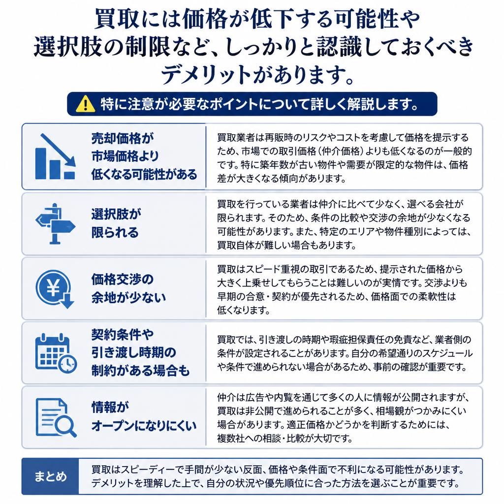 見落としがちなデメリット