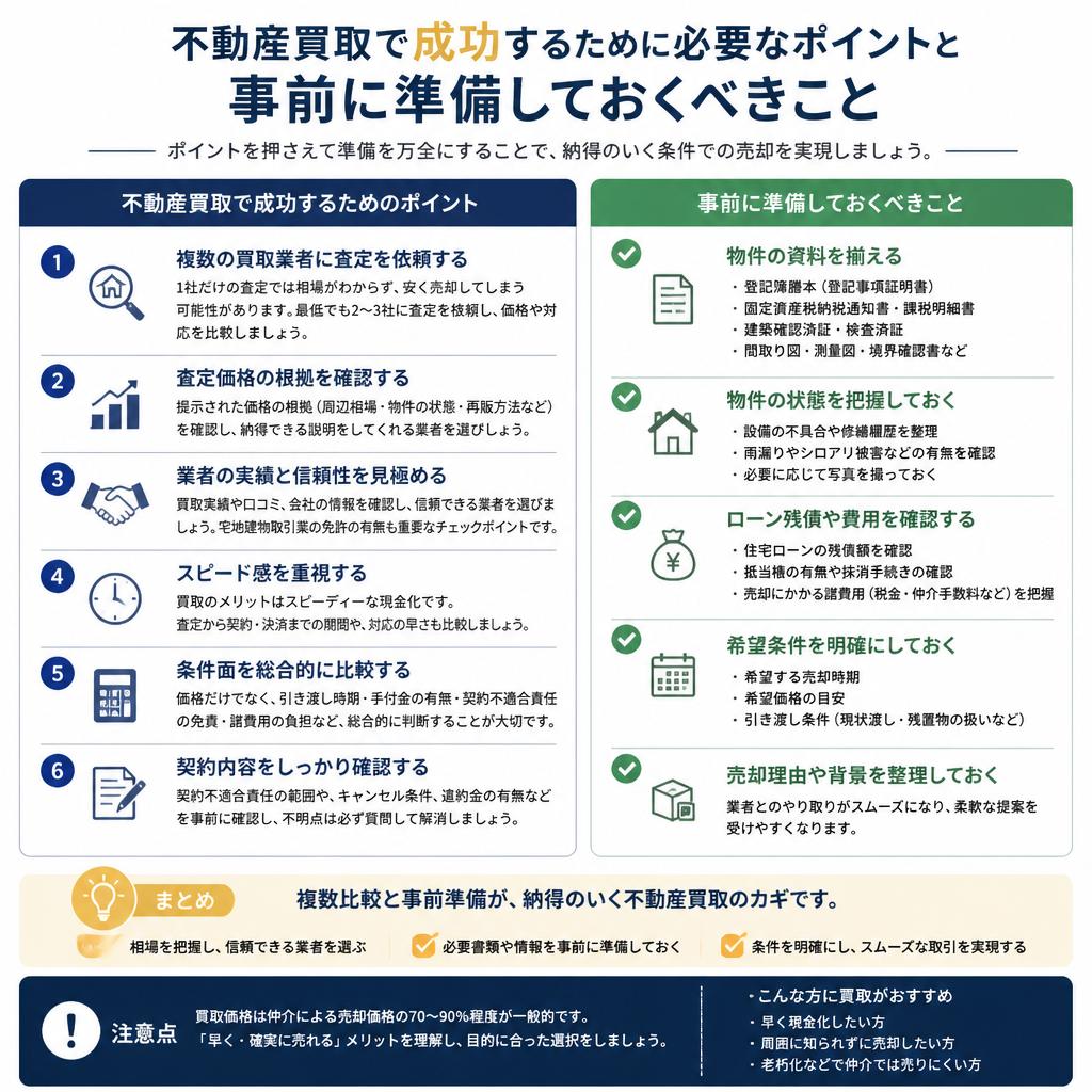 買取成功のためのポイント