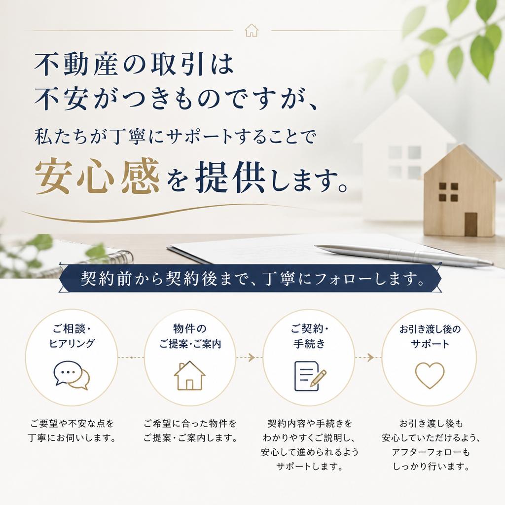 安心の取引で不安を解消