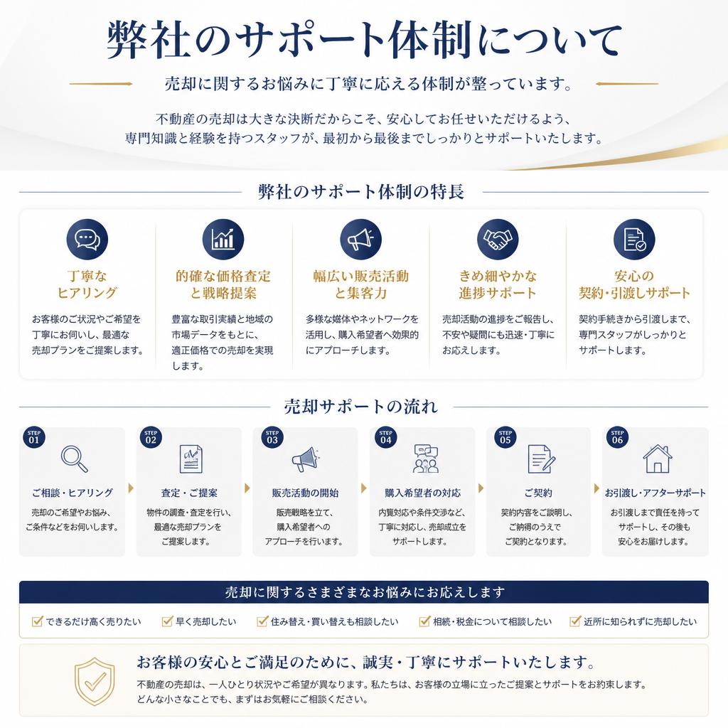 安心のサポート体制