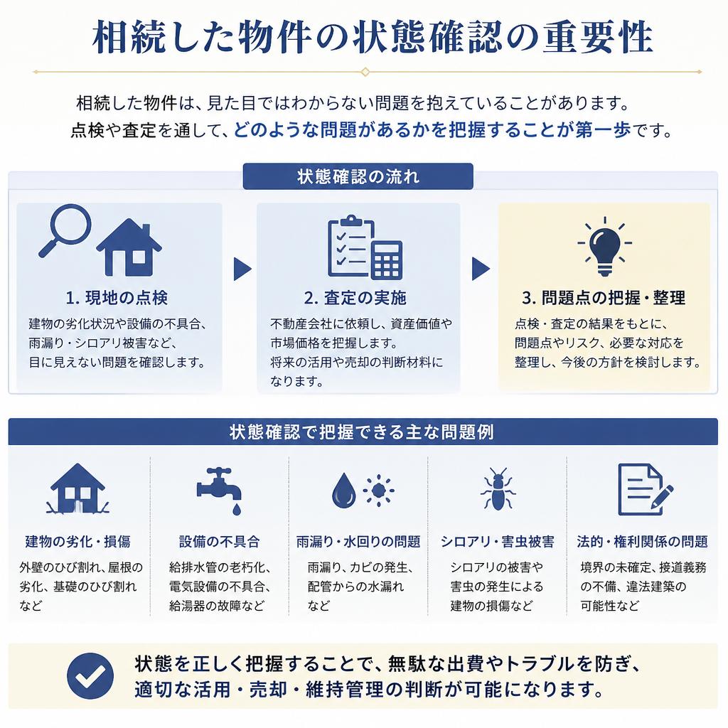 相続した物件の現状把握