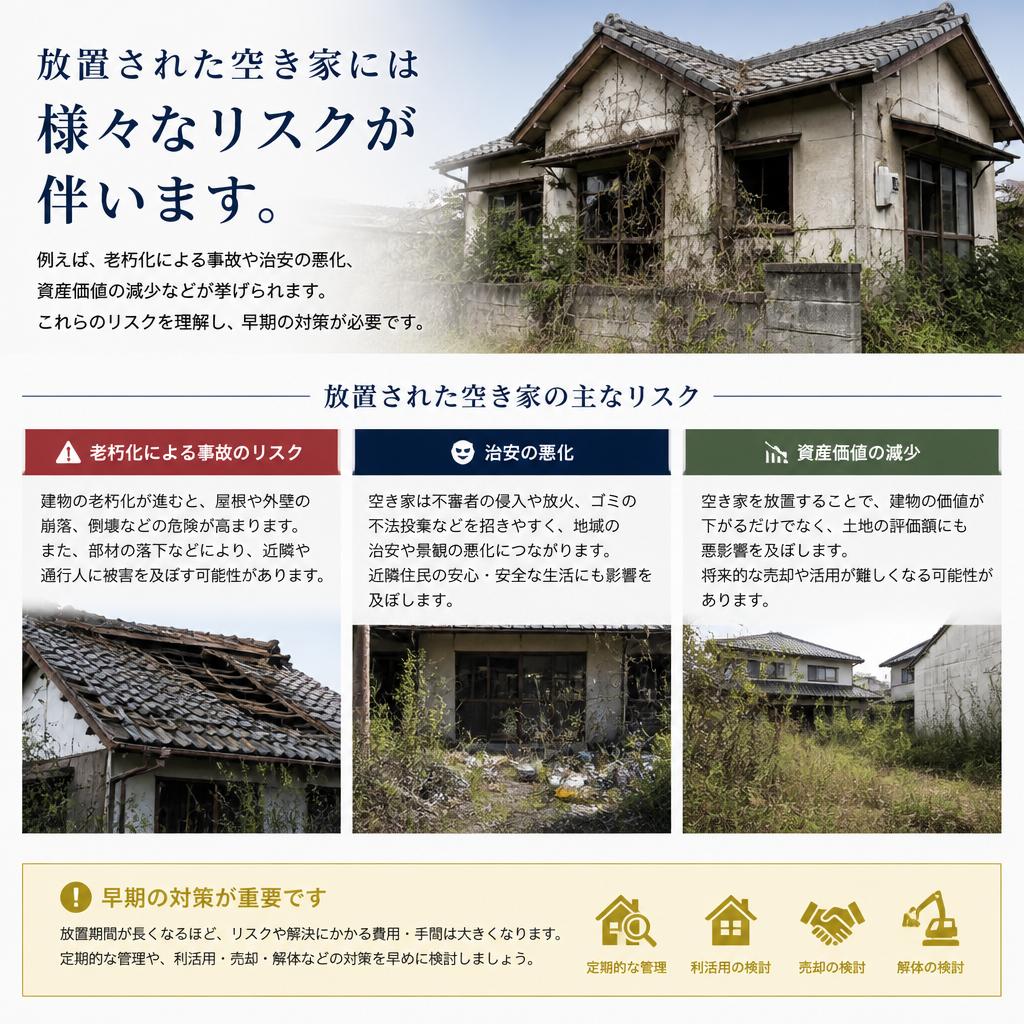 空き家を放置するリスク
