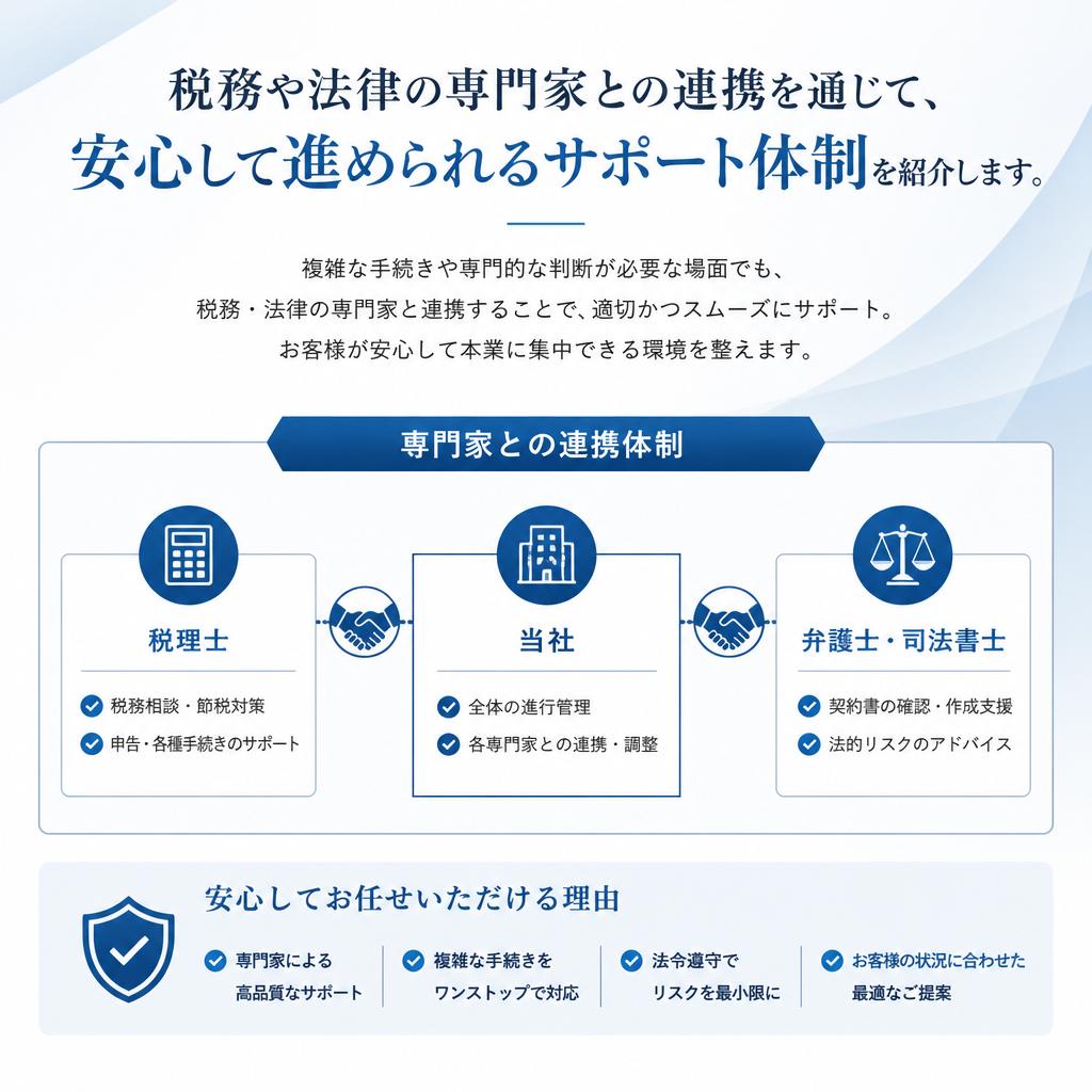 専門家による丁寧な相談