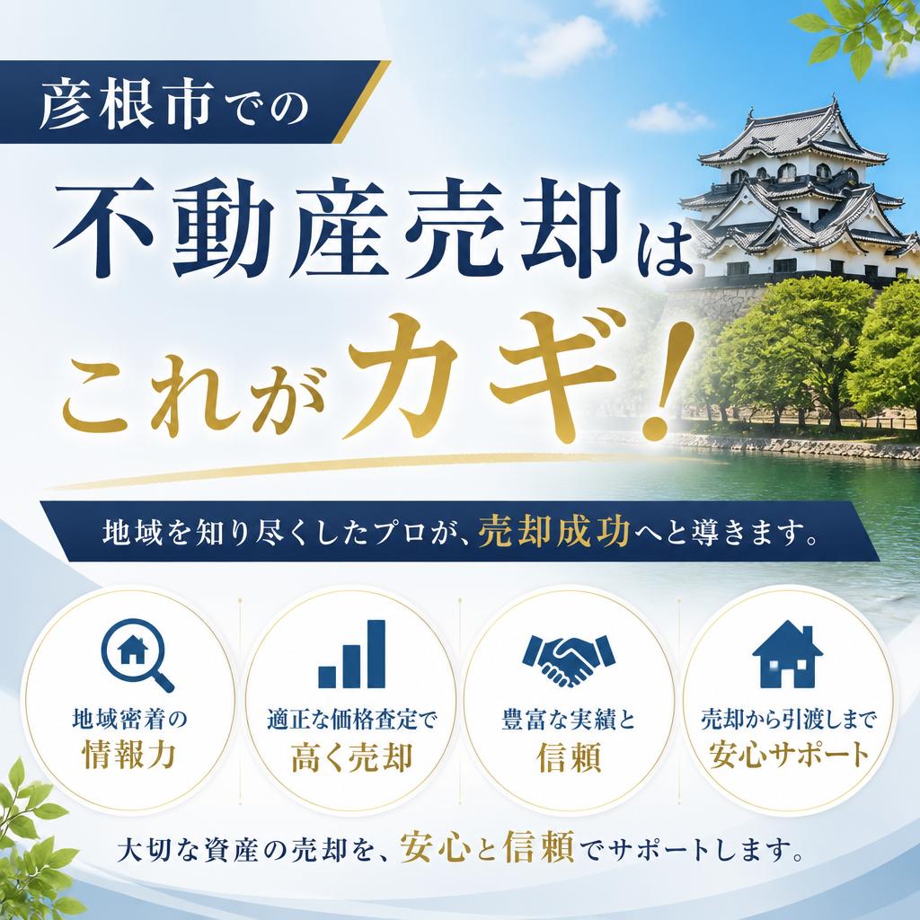彦根市での不動産売却はこれがカギ！
