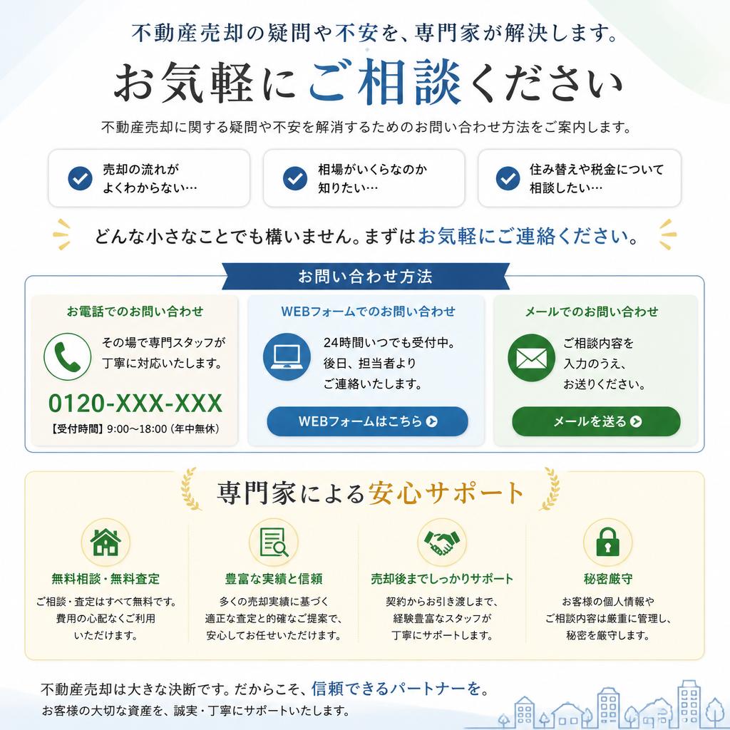 7. お問い合わせで安心のサポートを