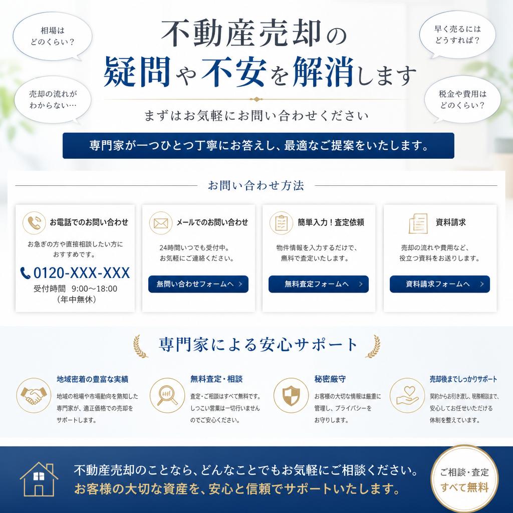 7. お問い合わせで安心のサポートを
