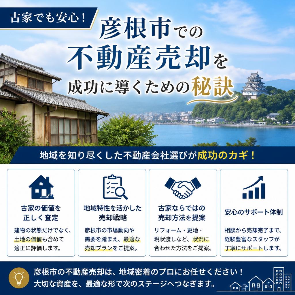 古家でも安心！彦根市での不動産売却を成功に導くための秘訣