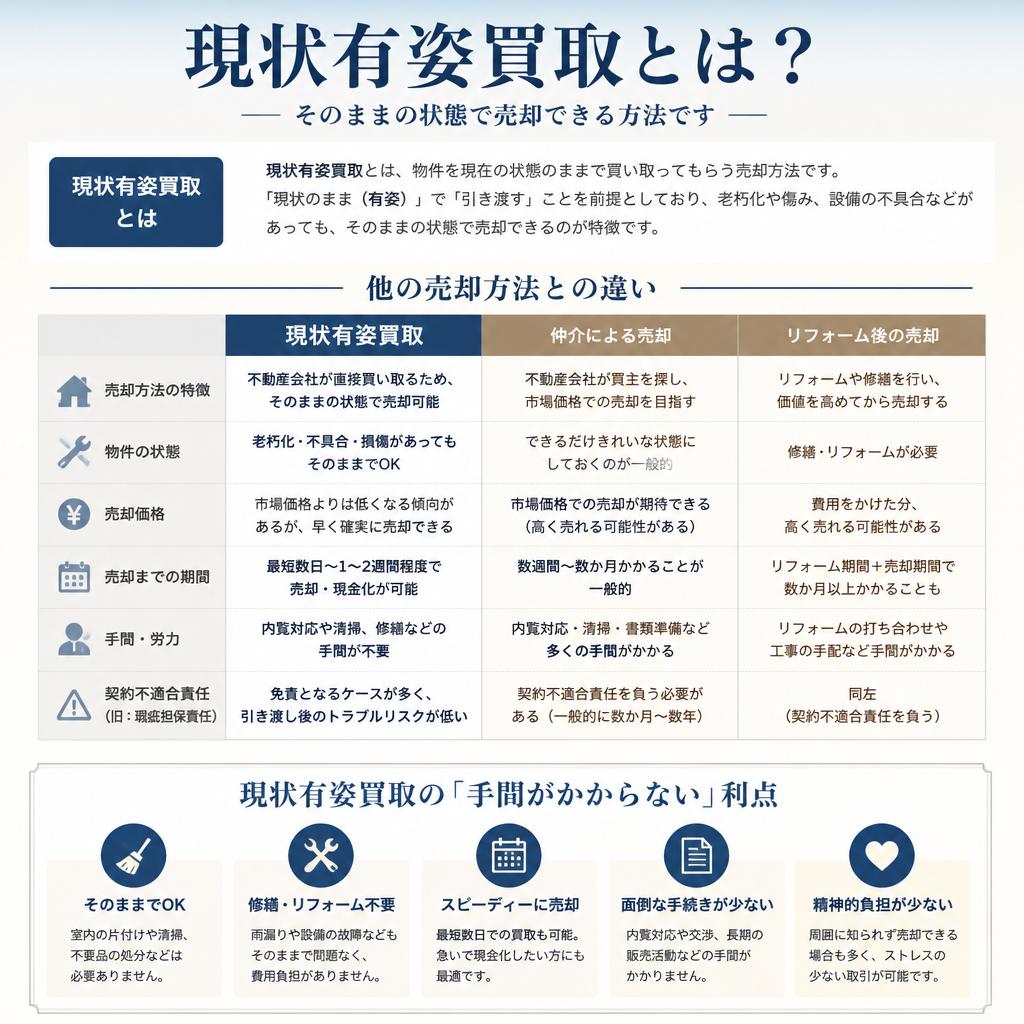 2. 現状有姿買取のメリット