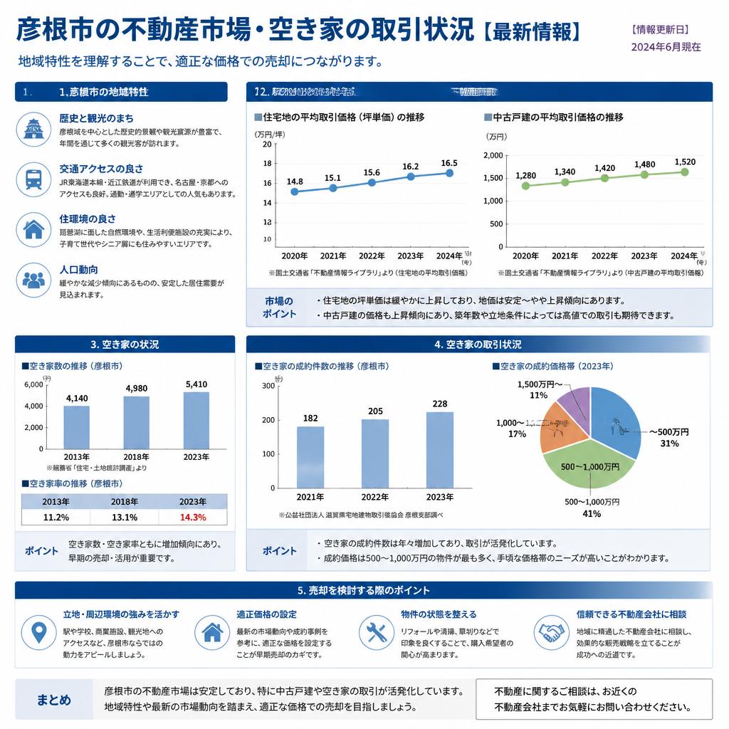 彦根市における不動産市場の現状