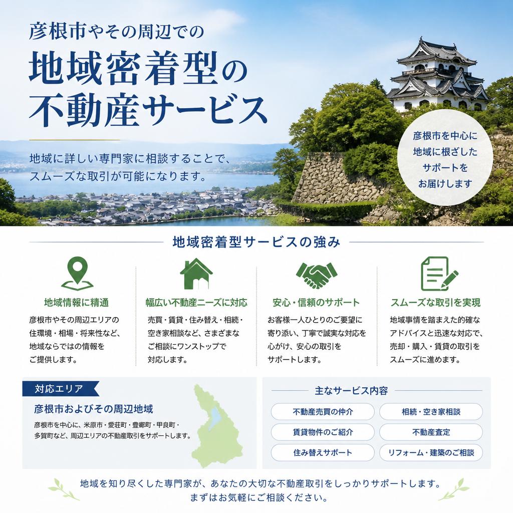 地域密着のサポートで安心