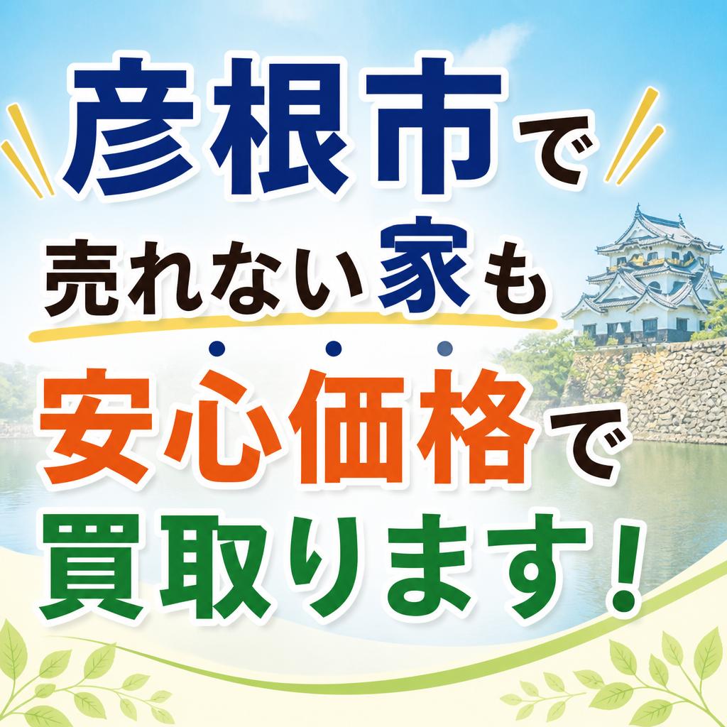 「彦根市で売れない家も安心価格で買取ります！」
