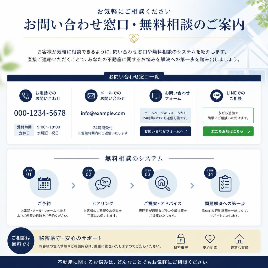 7. お問い合わせ・無料相談のご案内