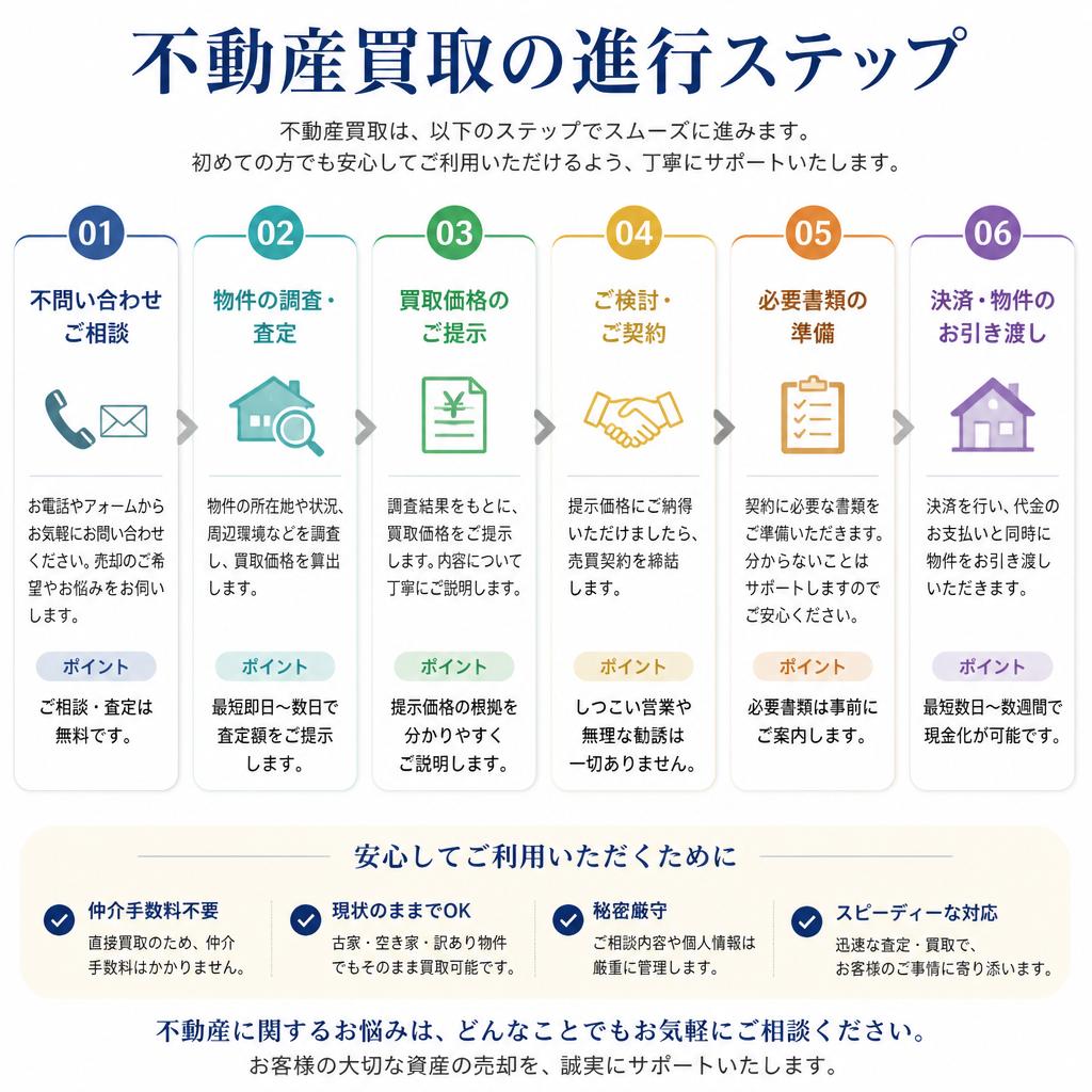 4. 安心できる取引の流れ