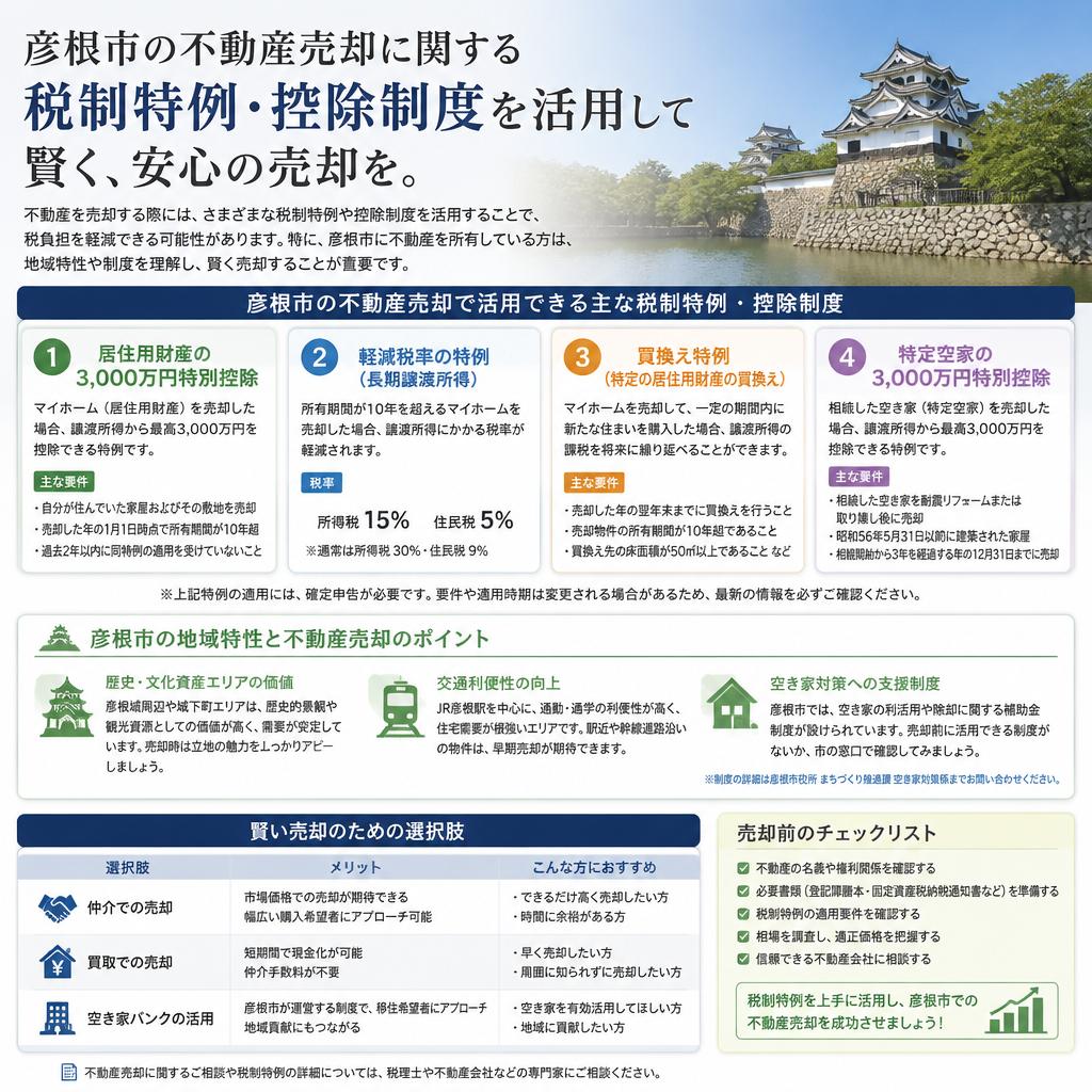彦根市の特例や控除制度
