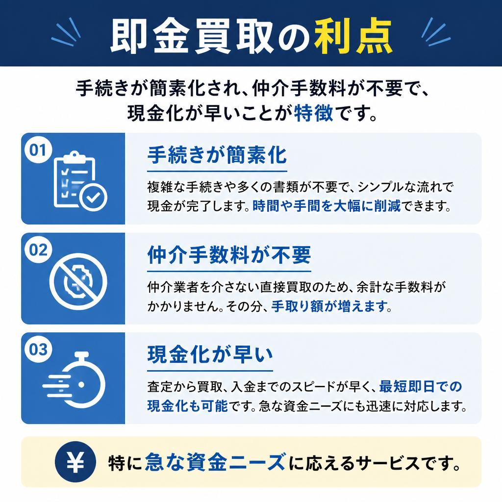 即金買取のメリット