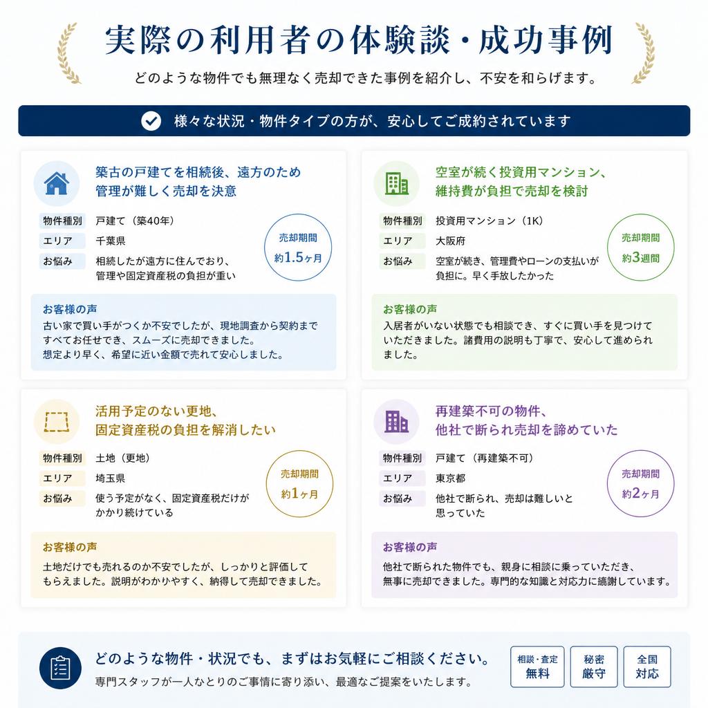 利用者の声と成功事例