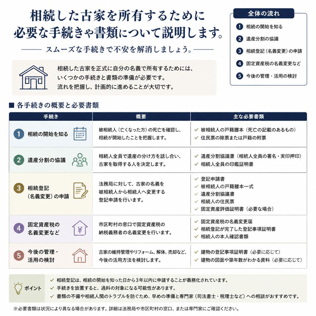 相続手続きの流れを理解しよう
