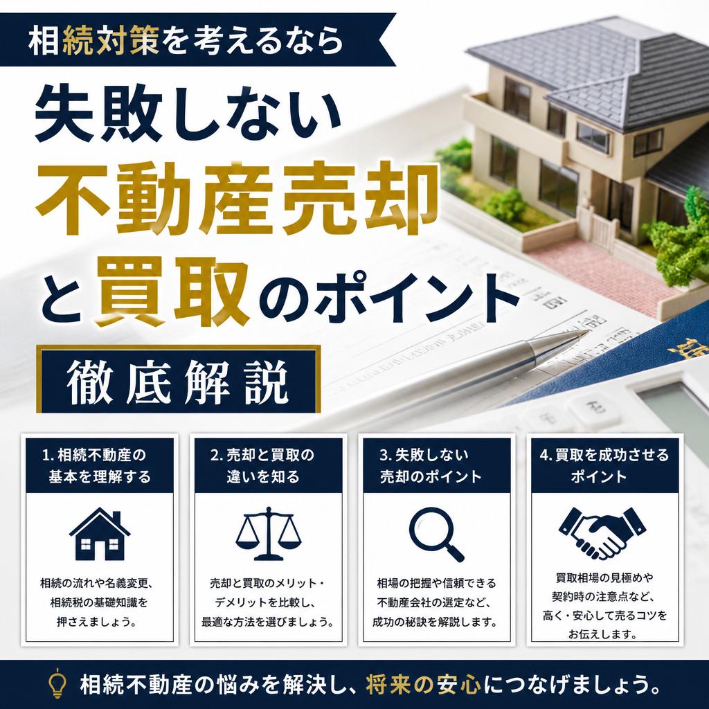 相続対策を考えるなら、失敗しない不動産売却と買取のポイントを徹底解説