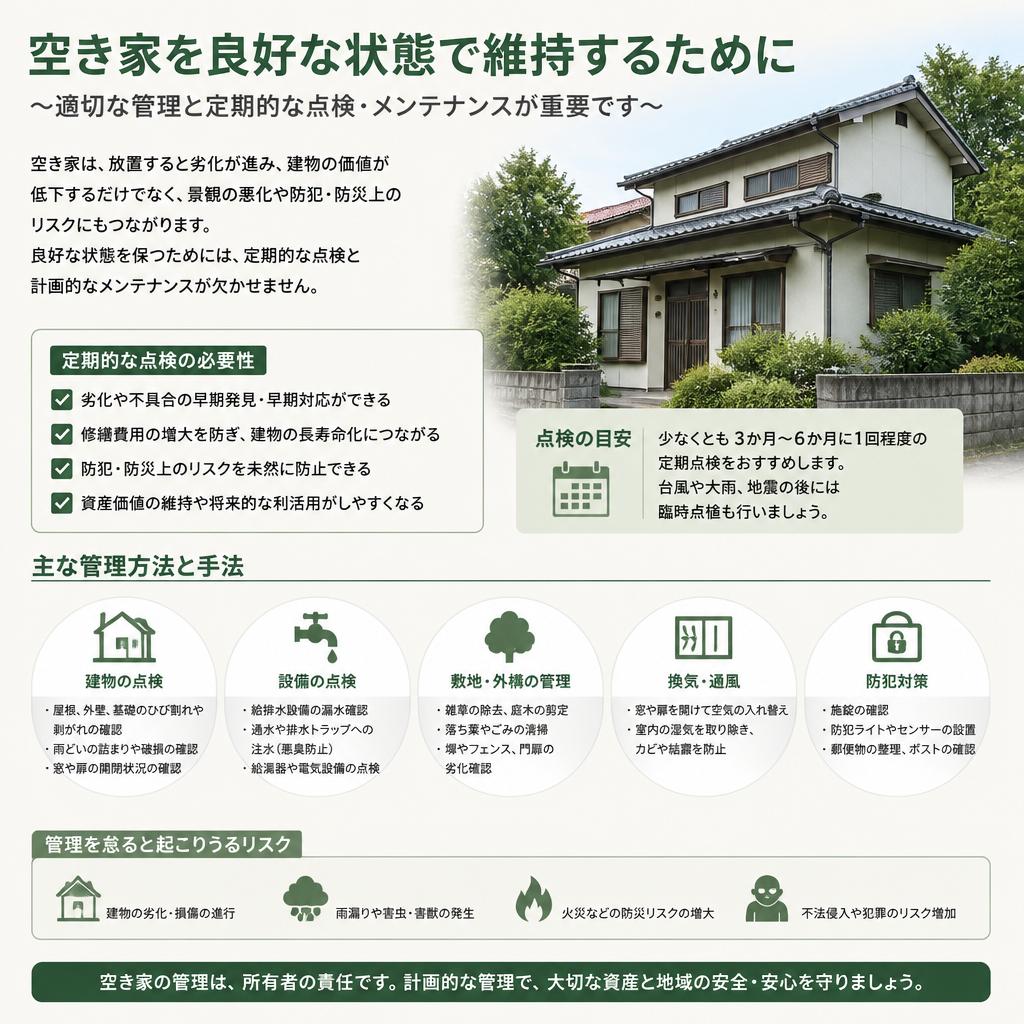 空き家を管理するための基礎知識