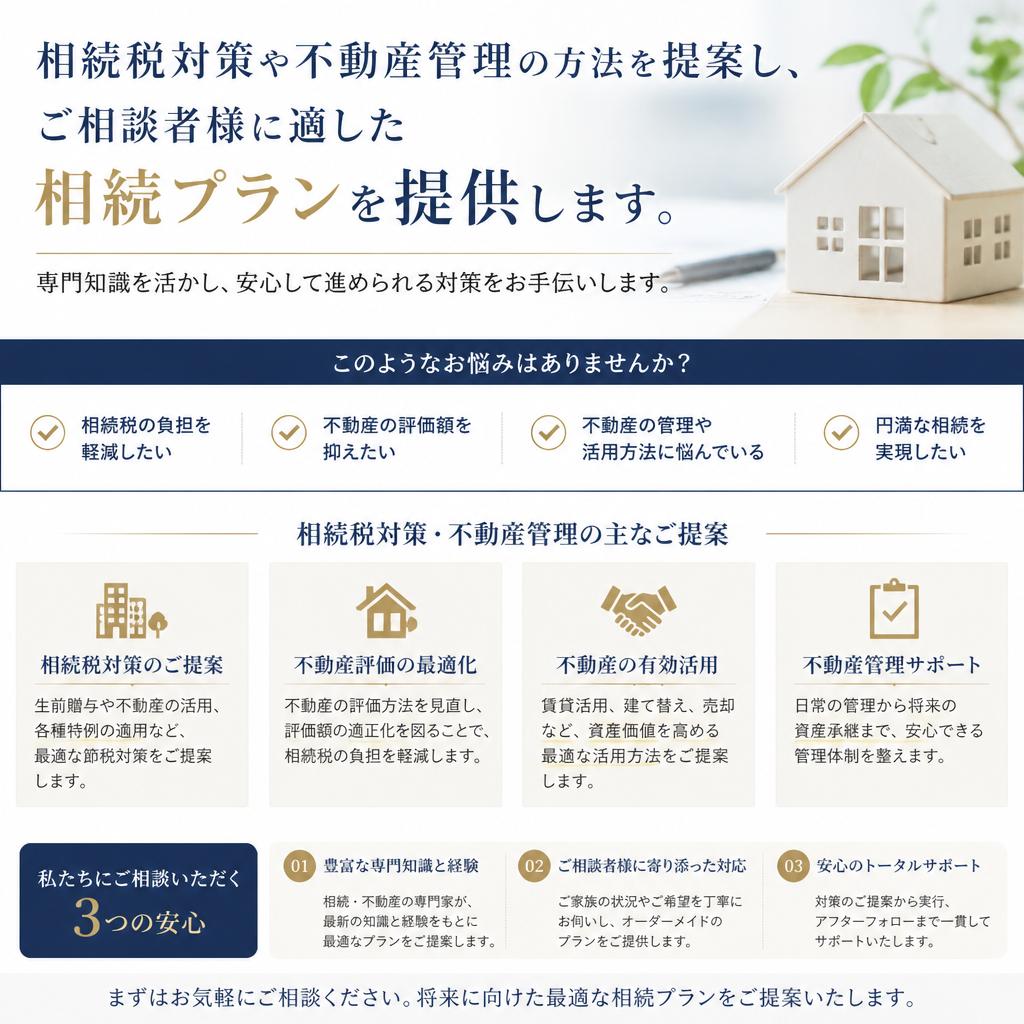 相続対策をしっかりサポート