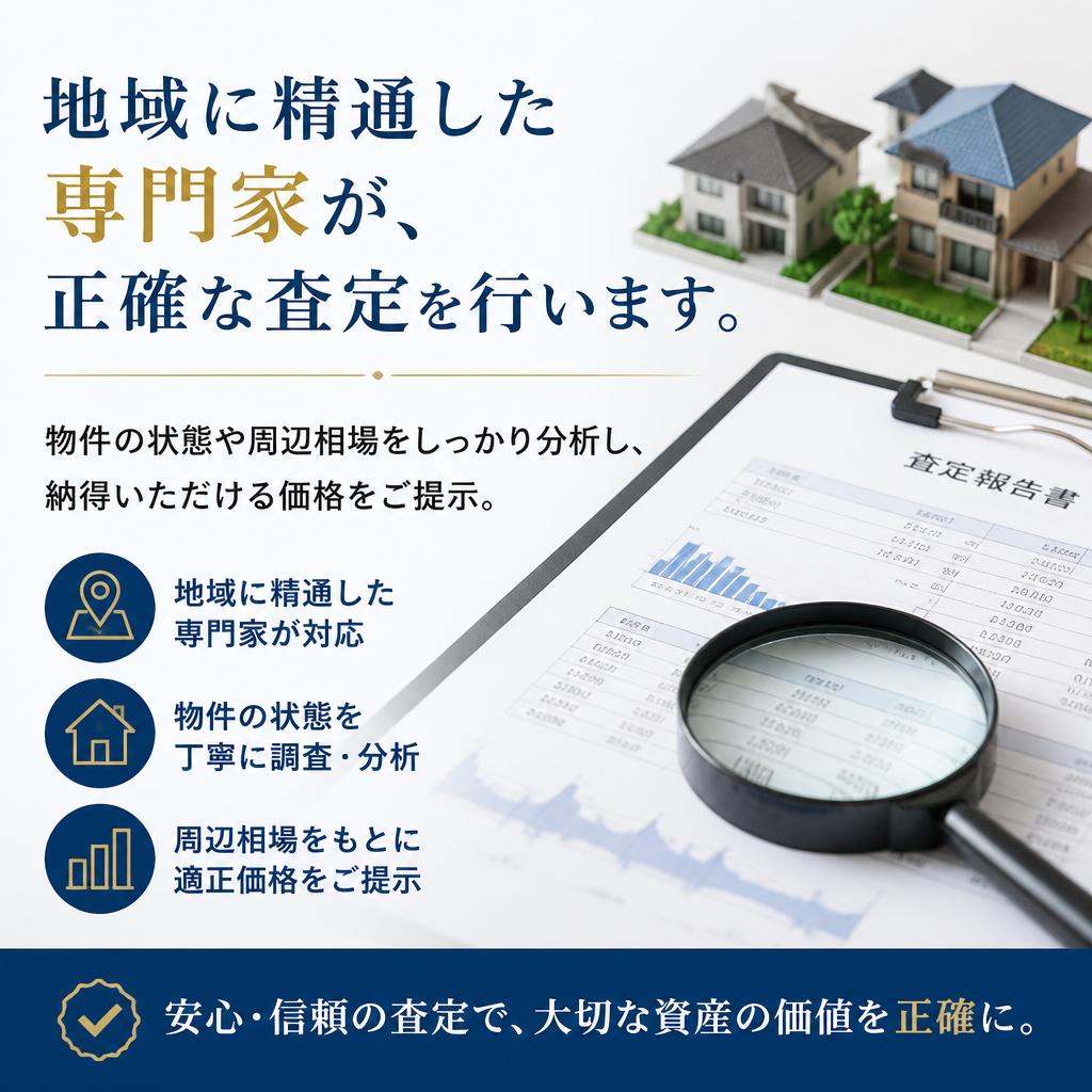 不動産査定のプロにお任せ！