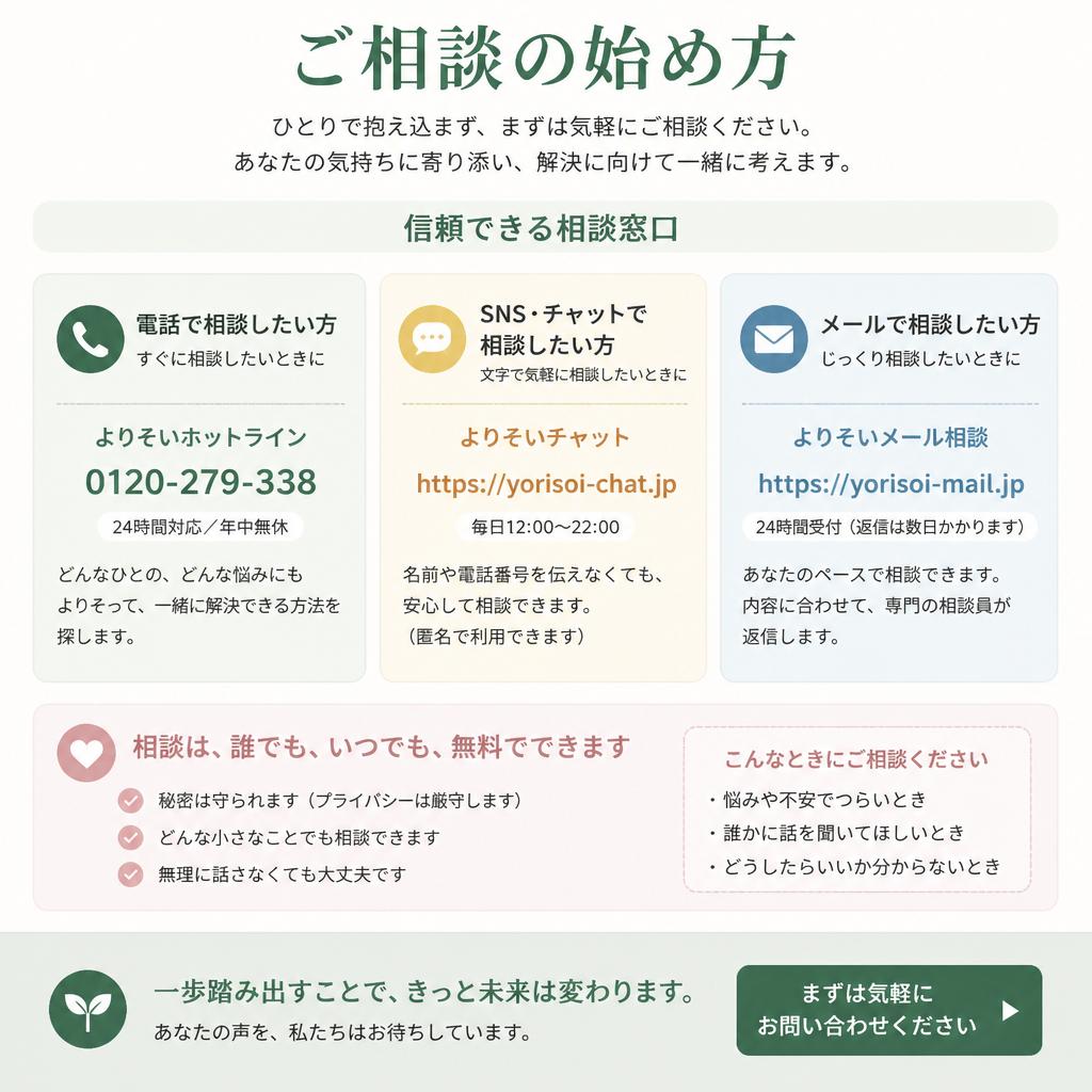 7. 賢い選択をするための相談窓口