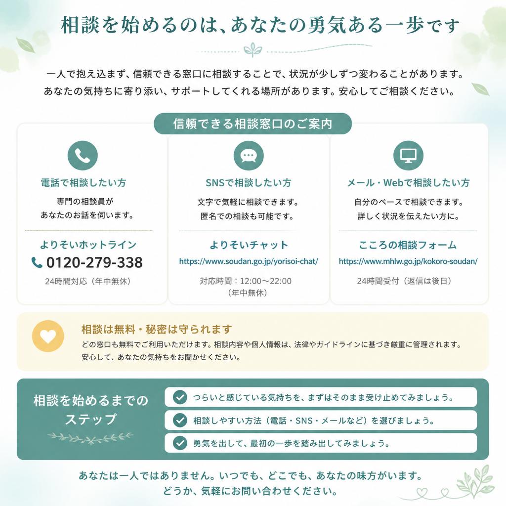 7. 賢い選択をするための相談窓口