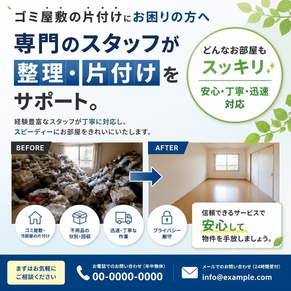 4. ゴミ屋敷の整理サポート