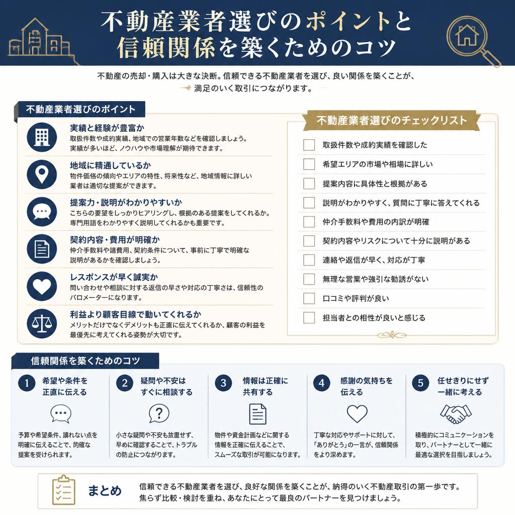 信頼できる不動産業者の見つけ方