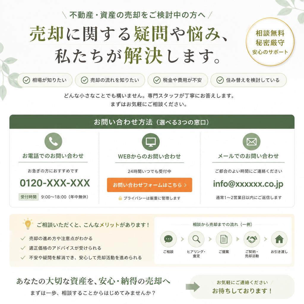 7. 相談はお気軽にどうぞ！