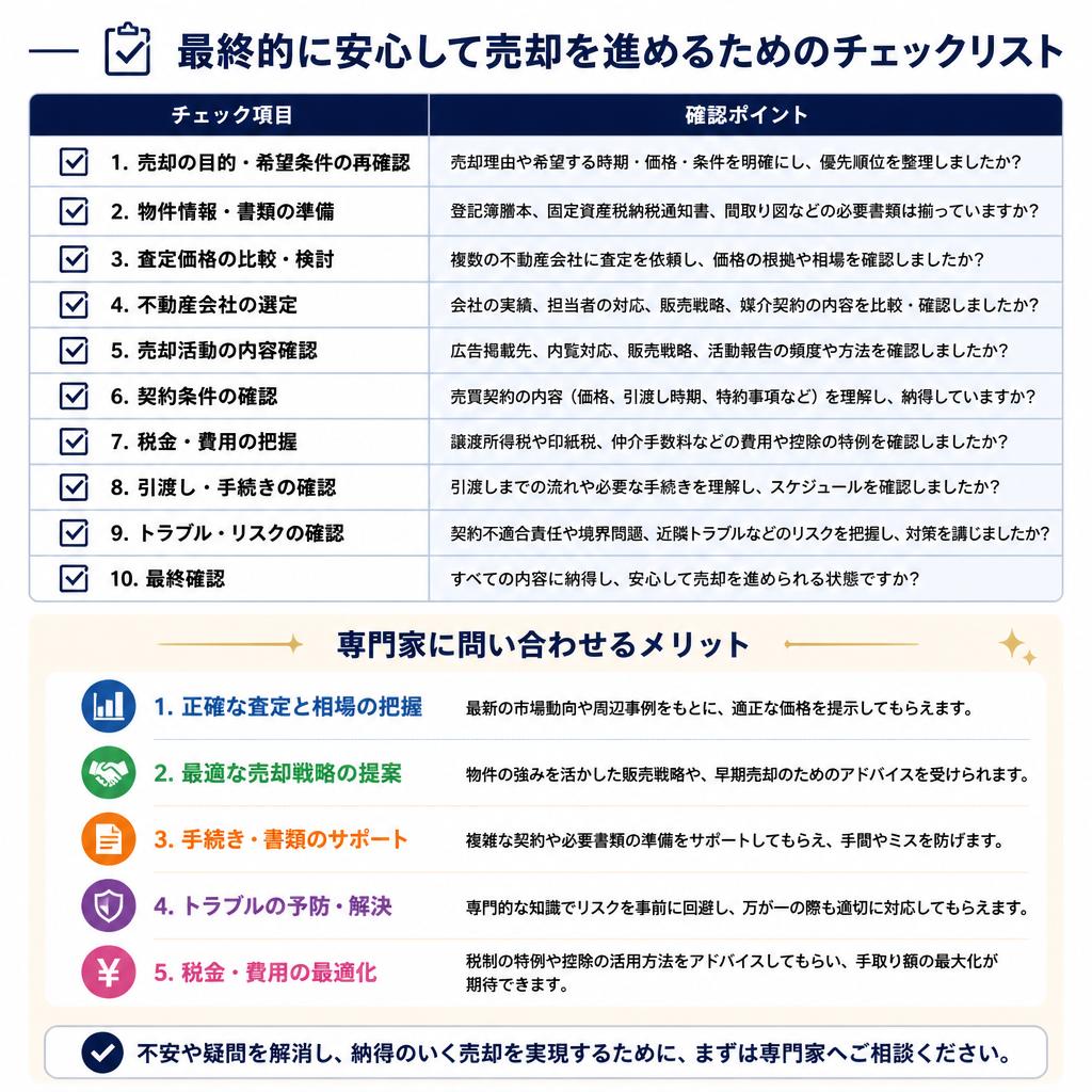 ７．安心して売却するために