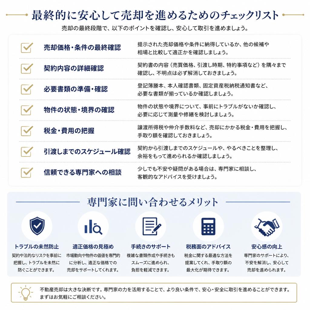 ７．安心して売却するために