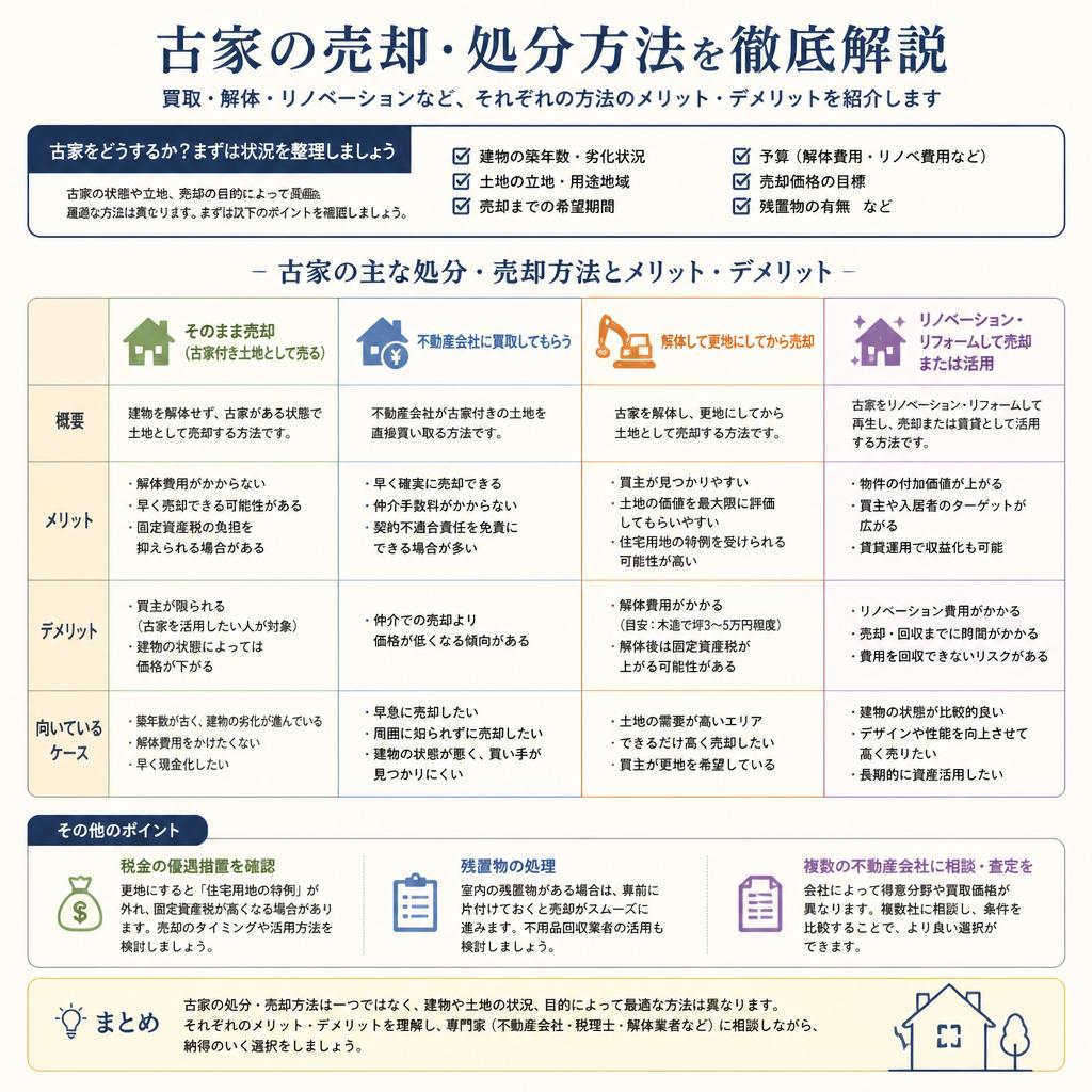 古家処理の具体的方法
