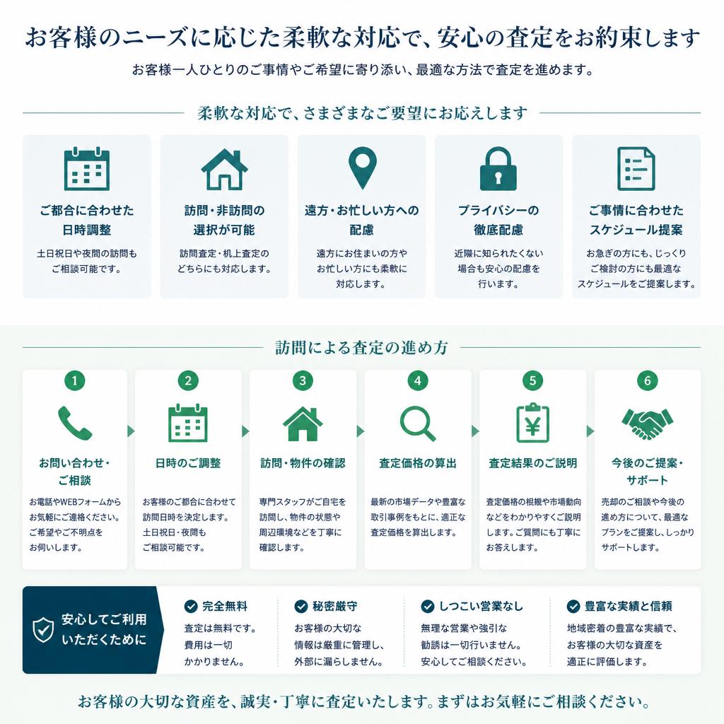 弊社の丁寧な対応とは？
