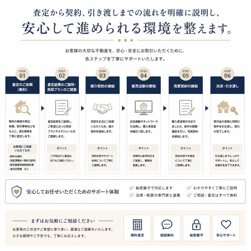 スムーズな買い取りプロセス
