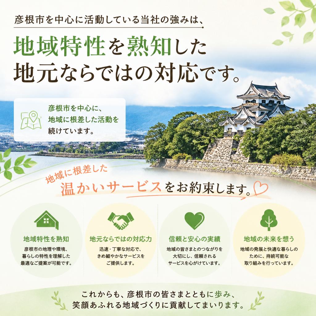 彦根市密着の安心サービス
