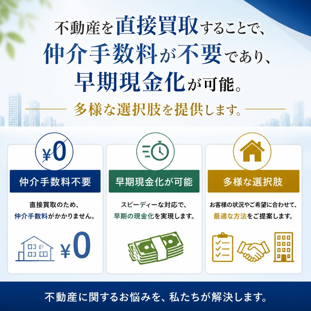 不動産買取のメリット