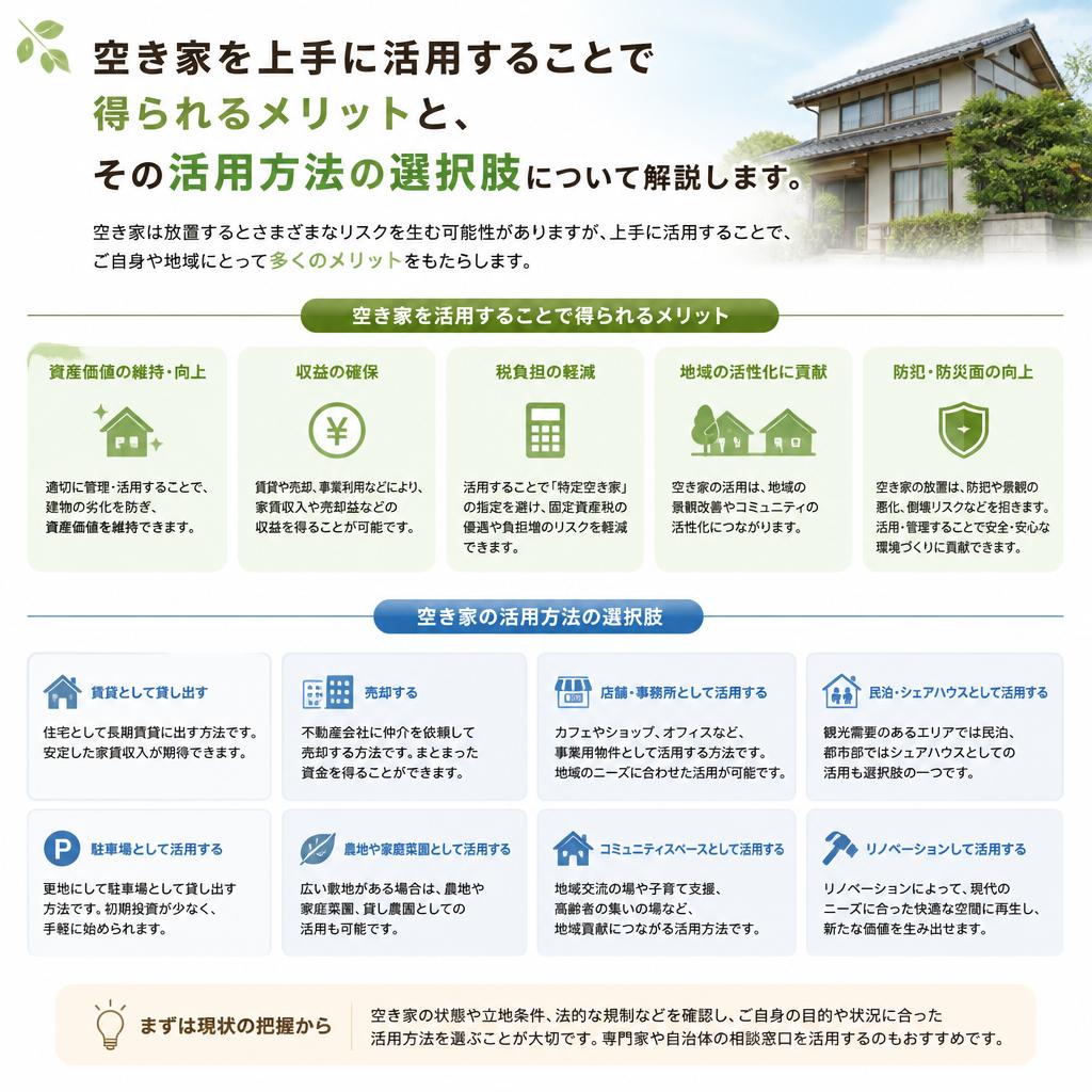 2. 空き家活用のメリット