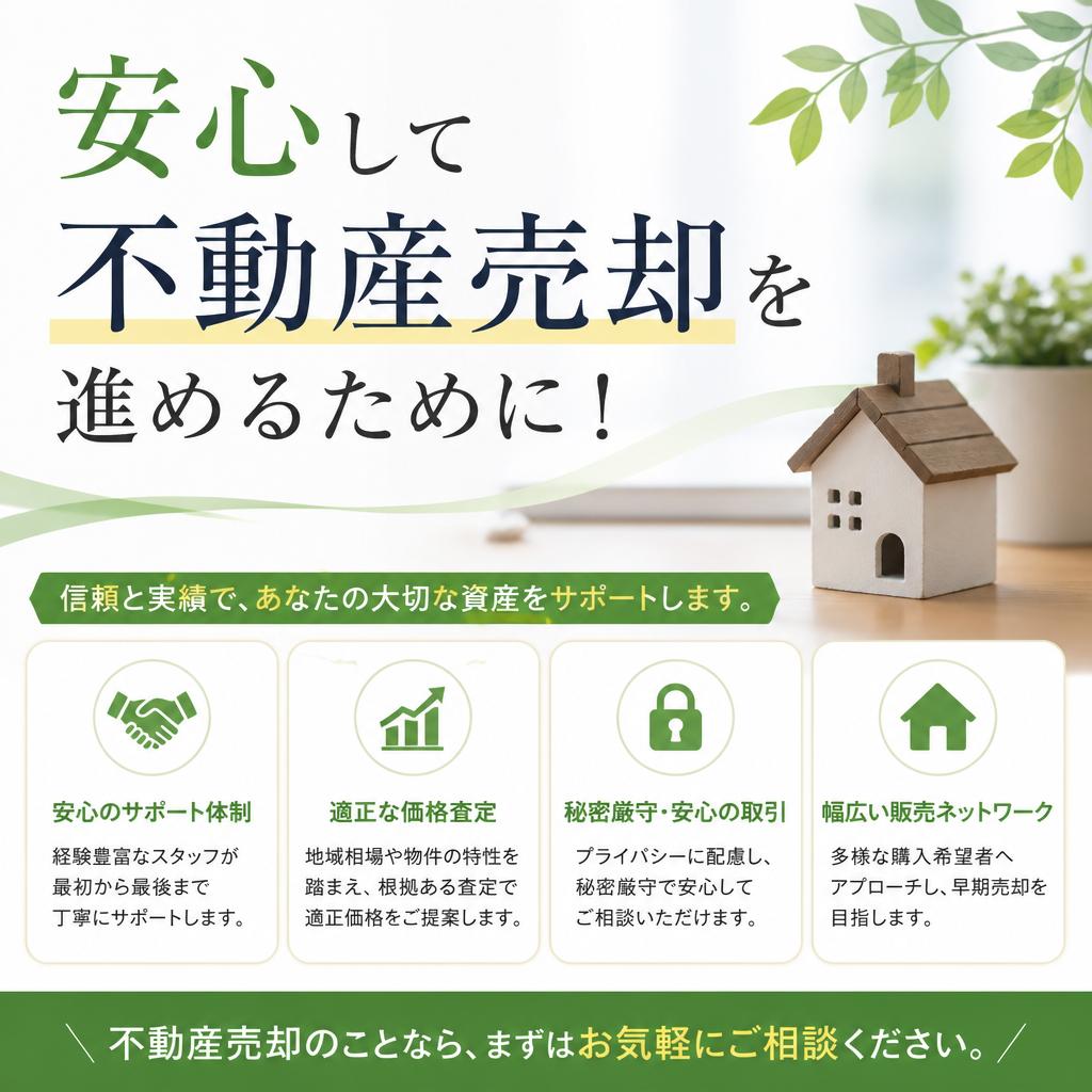 安心して不動産売却を進めるために！