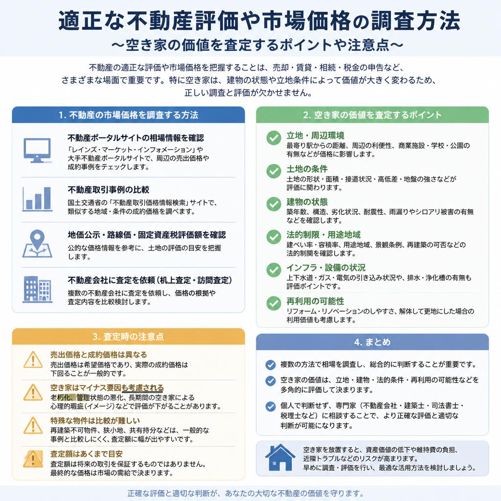 不動産評価と市場価格の見極め
