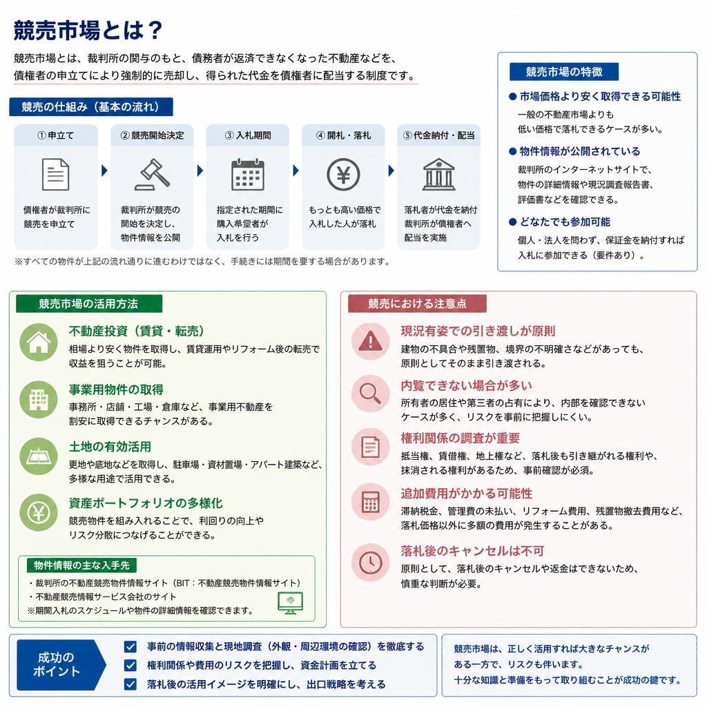 競売情報を活用する