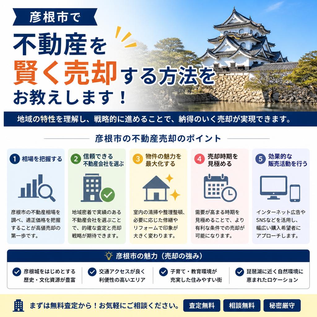 彦根市で不動産を賢く売却する方法をお教えします！