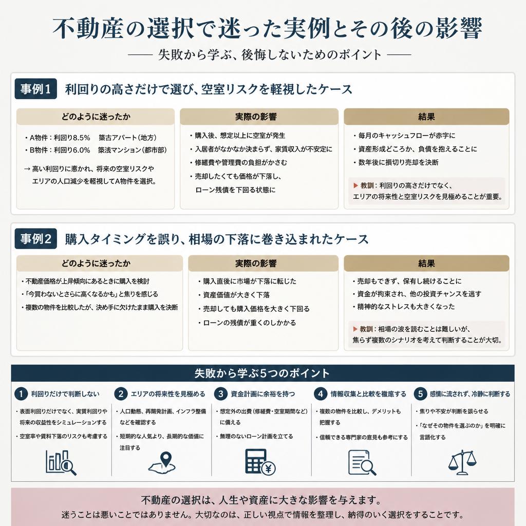 物件選びでの失敗談