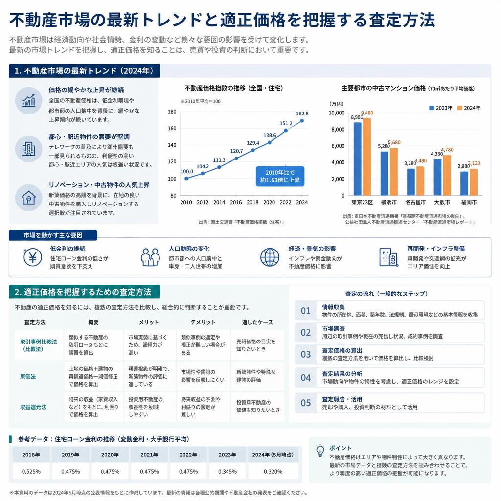 市場の動向と査定方法