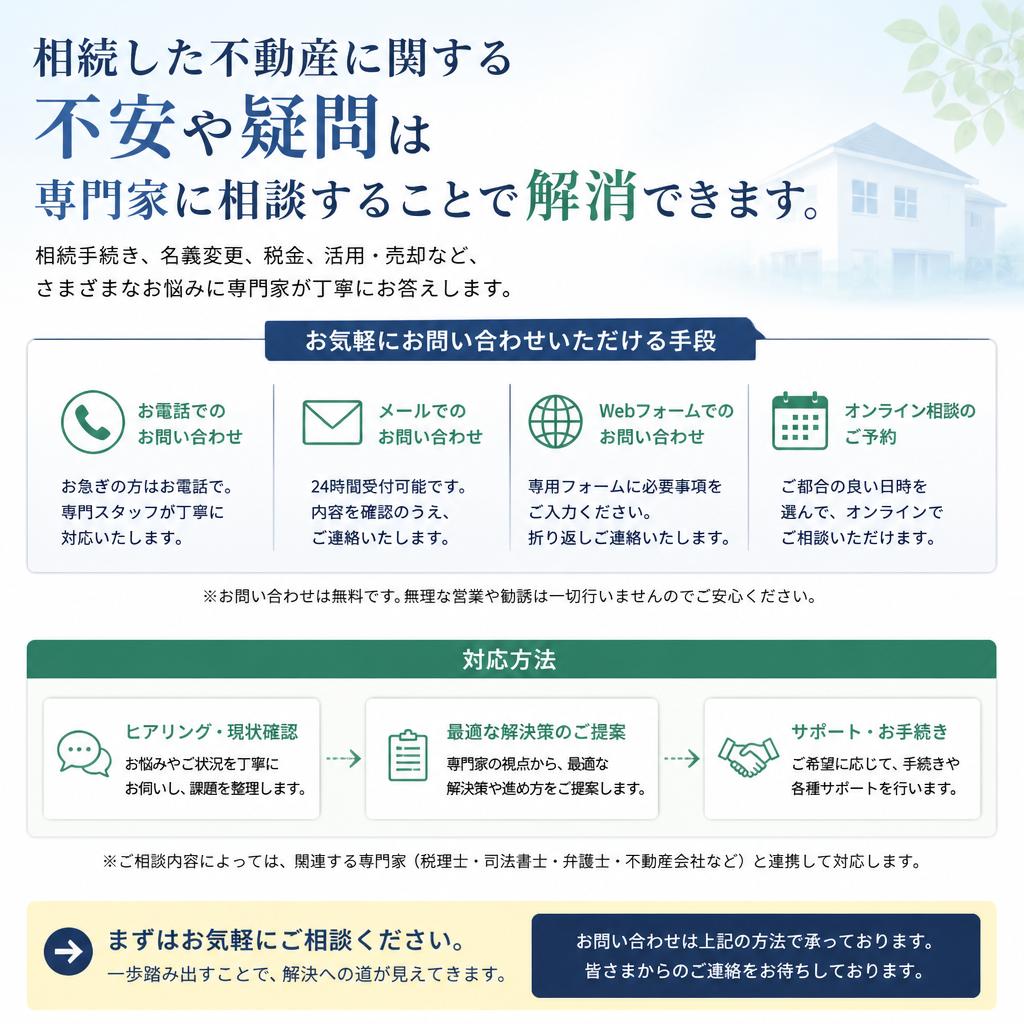 まずは相談から始めよう！