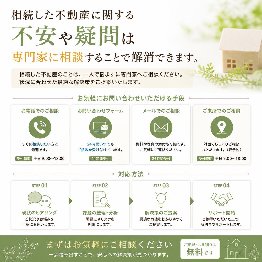 まずは相談から始めよう！