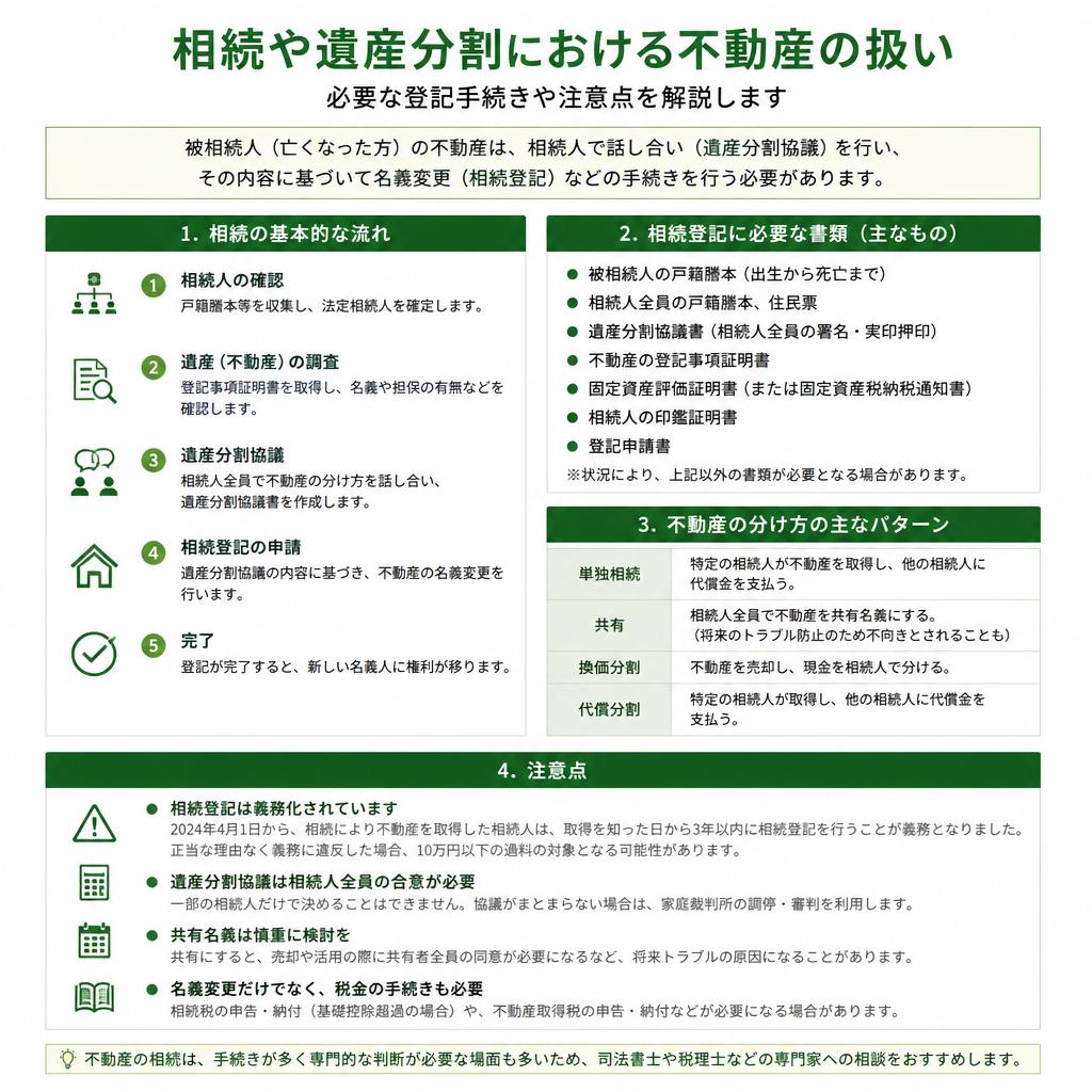 遺産分割に伴う手続き