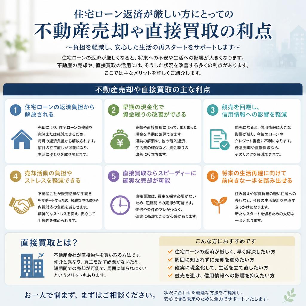 不動産売却・直接買取のメリット