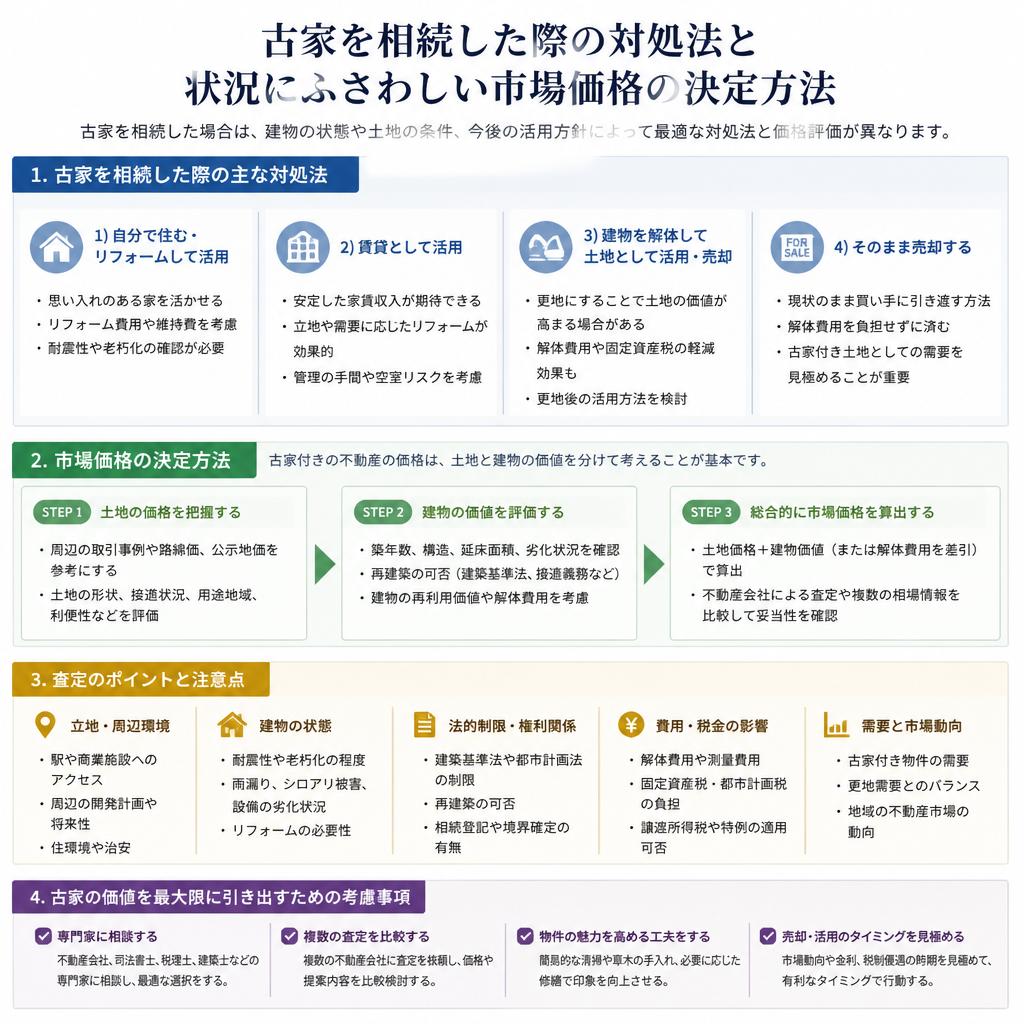 古家の扱い方と市場価格の考え方