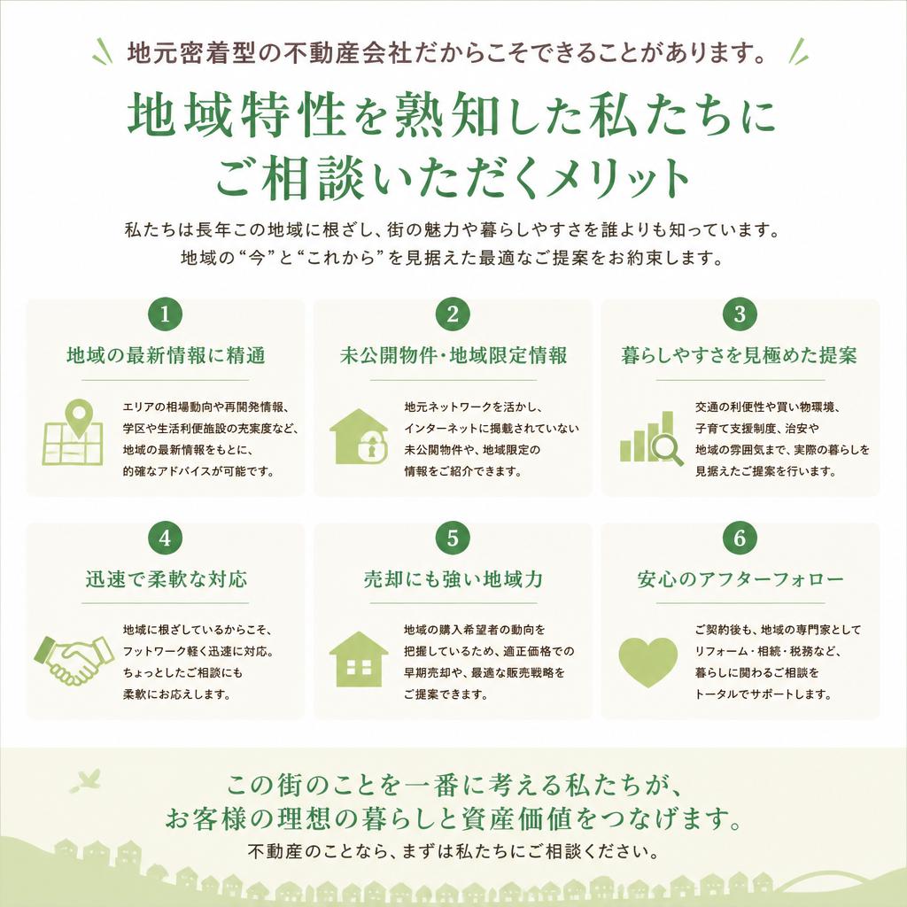 地元不動産会社に相談するメリット